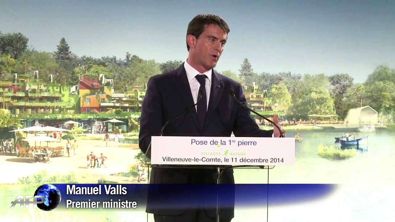 Valls lance et défend le grand chantier des Villages Nature