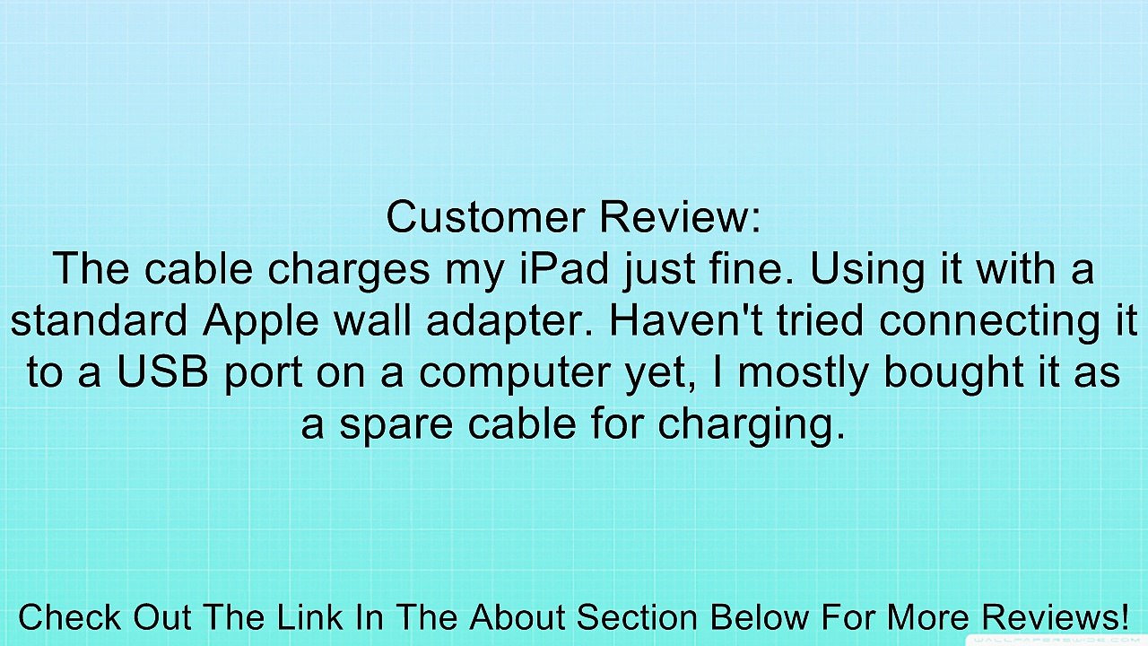OPSO Apple Certified 4 Feet(1.2M) 30 Pin to USB Sync and Charge Data Cable Charger Cord for iPhone(4/4S/3G/3GS), iPad(1/2/3) and iPod, Black Review