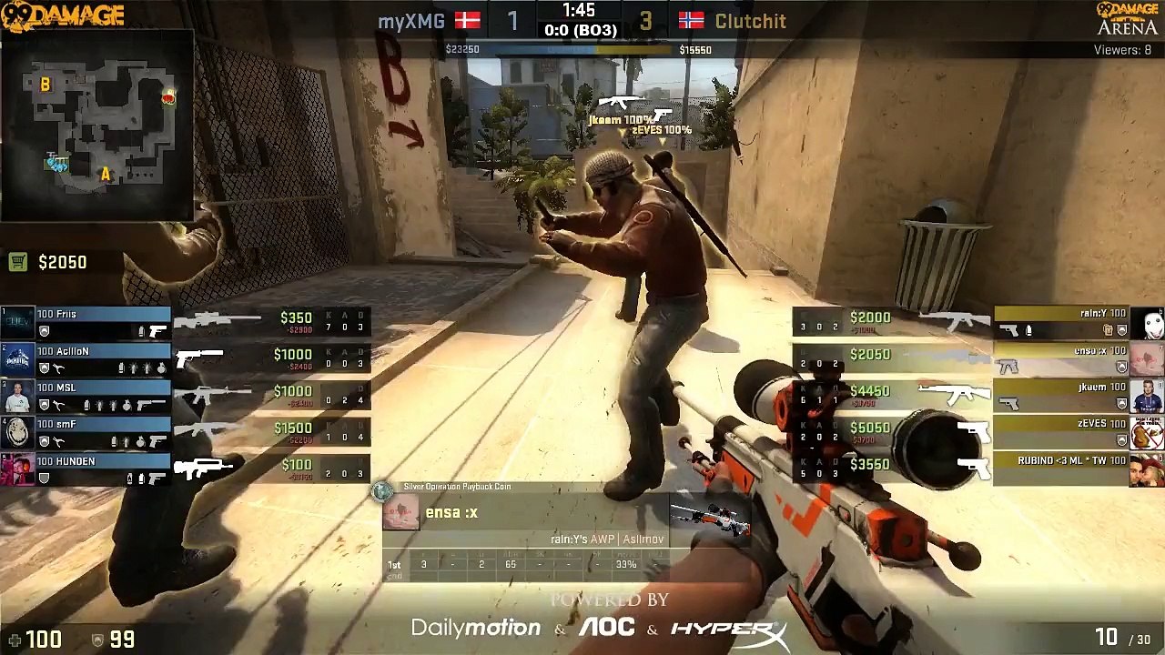 99Damage Arena #2 - Clutchit.org vs. myXMG (de_mirage) Map 1