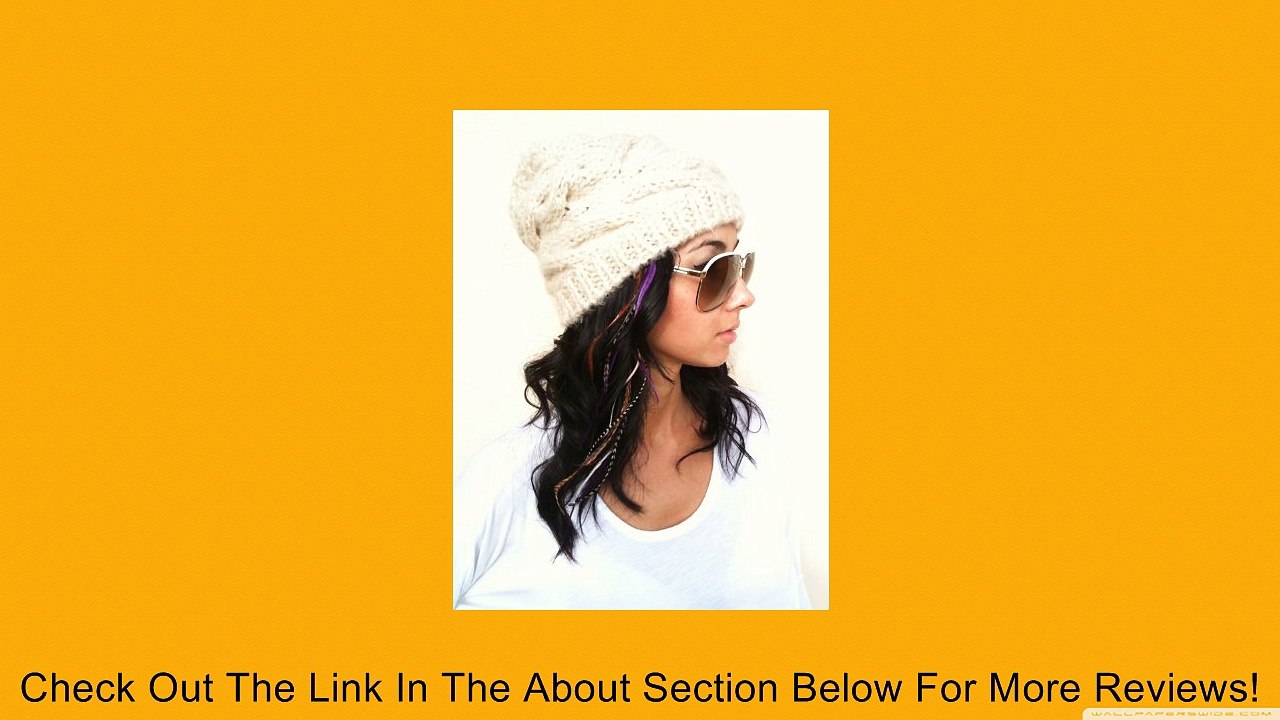 NEW 7"-11" Feather Hair Extension Red,Turquoise,Ginger,Blonde & Grizzly Featehrs (5 Feathers Bonded At the Tip) Review