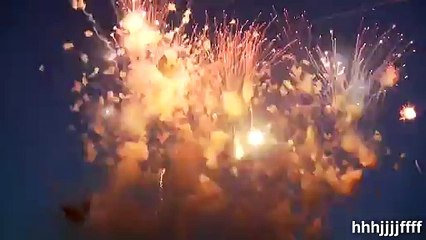 Fireworks position ignites all at once in italy