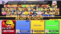 Super Smash Bros. For Wii U Ranked Online Wi-Fi Team Battle / Match / Fight - Playing As Pac-Man