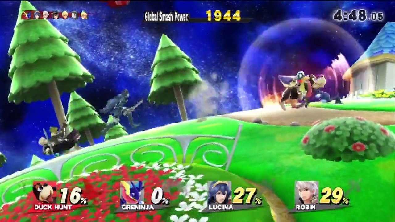 Super Smash Bros. For Wii U All-Star Mode Let's Play / PlayThrough / WalkThrough Part - Playing As Duck Hunt