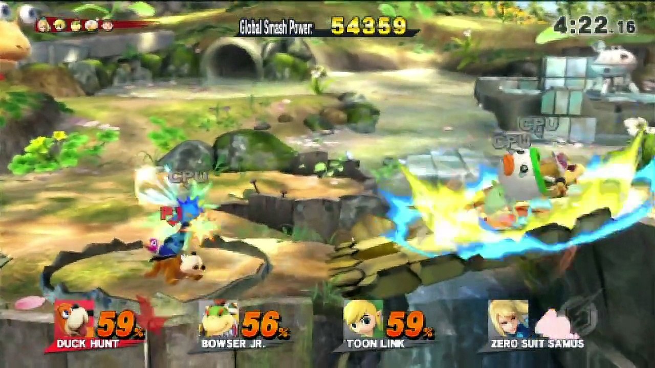 Super Smash Bros. For Wii U All-Star Mode Let's Play / PlayThrough / WalkThrough Part - Playing As Duck Hunt