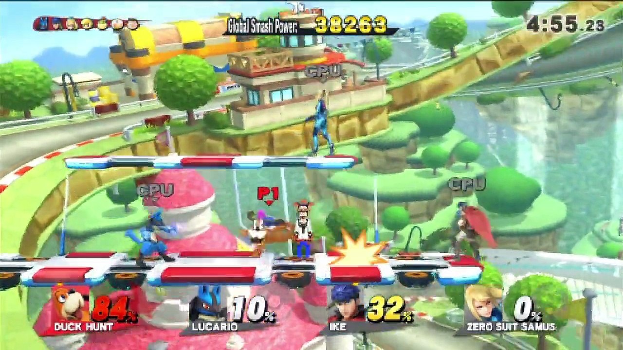 Super Smash Bros. For Wii U All-Star Mode Let's Play / PlayThrough / WalkThrough Part - Playing As Duck Hunt