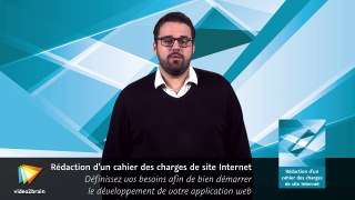 Rédaction d’un cahier des charges de site Internet : trailer | video2brain.com