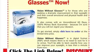 Vision Without Glasses FACTS REVEALED + Discount
