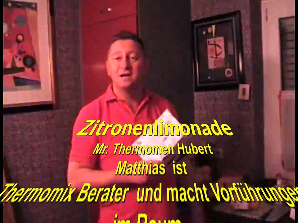 Thermomix TM 31 Mr Thermomen Hubert macht Zitronenlimonade Erlebniskochen