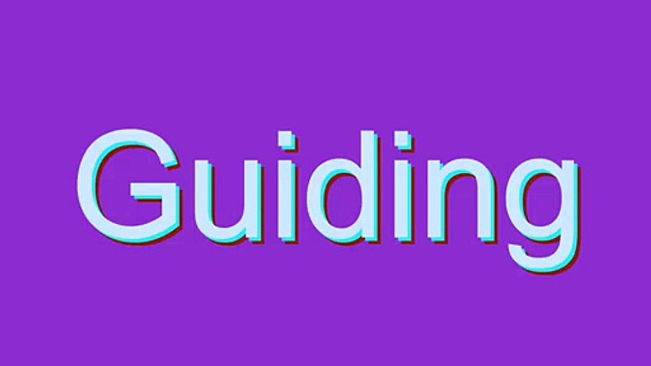 How to Pronounce Guiding