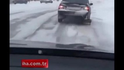 Bu da Rus İşi Araba Lastiği!