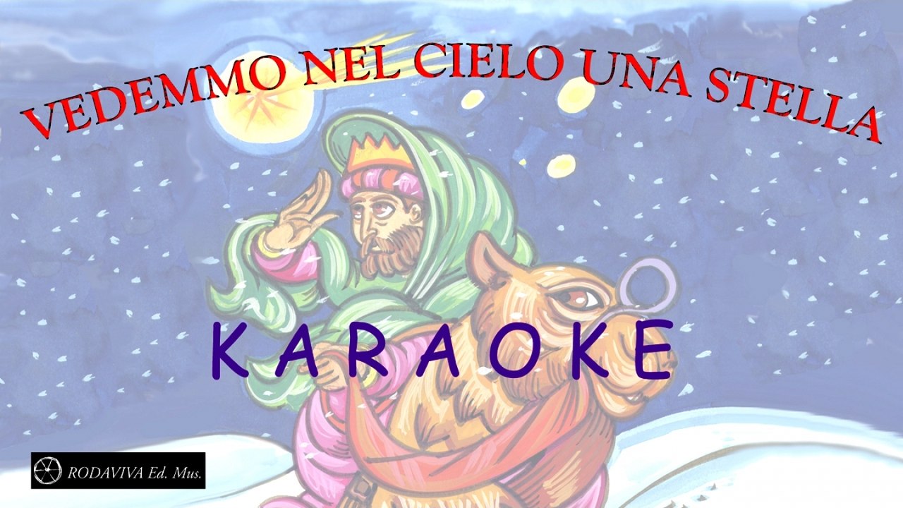 Stella Di Natale Karaoke.Various Artists Vedemmo Nel Cielo Una Stella Karaoke Video Dailymotion