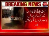 Imran khan Plan C: PTI workers torched Taxi In Karachi