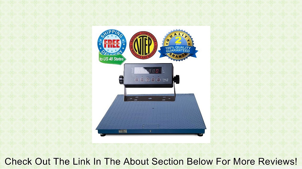 Prime 5000lb x 1lb 4'x4' Legal For Trade (NTEP) Floor Scale Review
