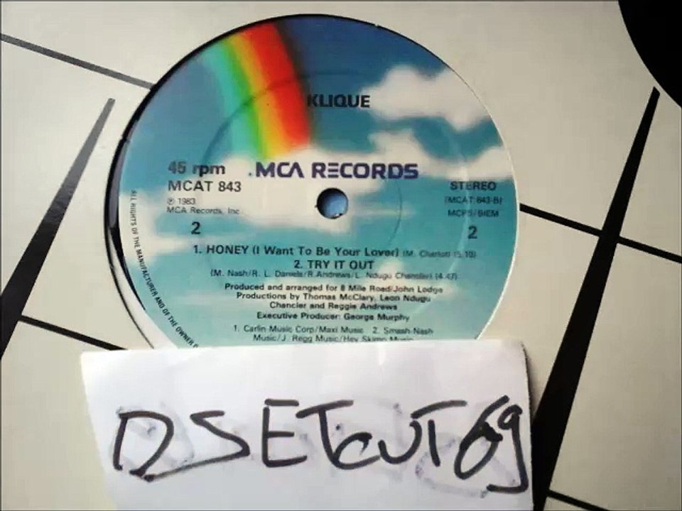 KLIQUE -HONEY (I WANT TO BE YOUR LOVER)(RIP ETCUT)MCA REC 83