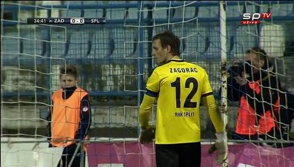 Zadar - Split 1-1, neiskorišteni penal Buljata (0-0, 35'), 12.12.2014.
