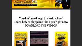 Piano Lessons With A New Edge
