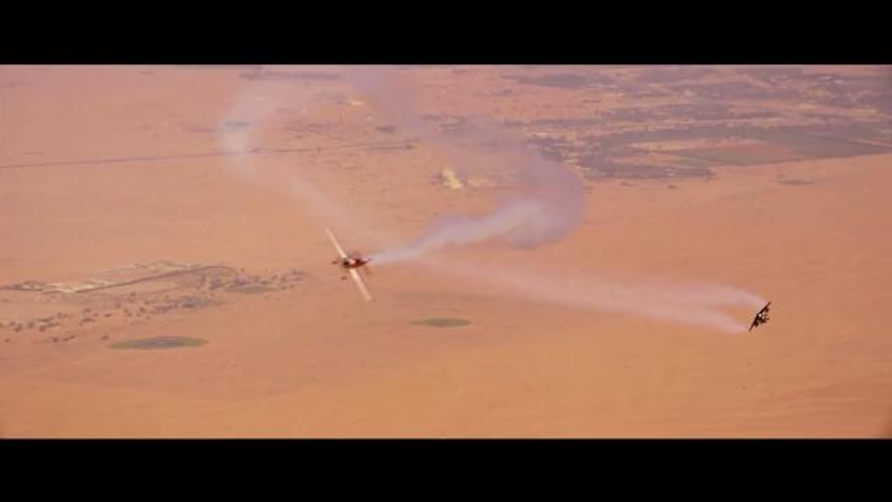 Jetpack Pilot Flies In Aerobatic Formation