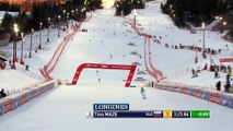 Maze extends overall lead after giant slalom win