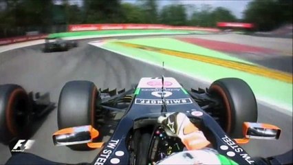 F1 2014 Monza Sergio Perez vs Jenson Button