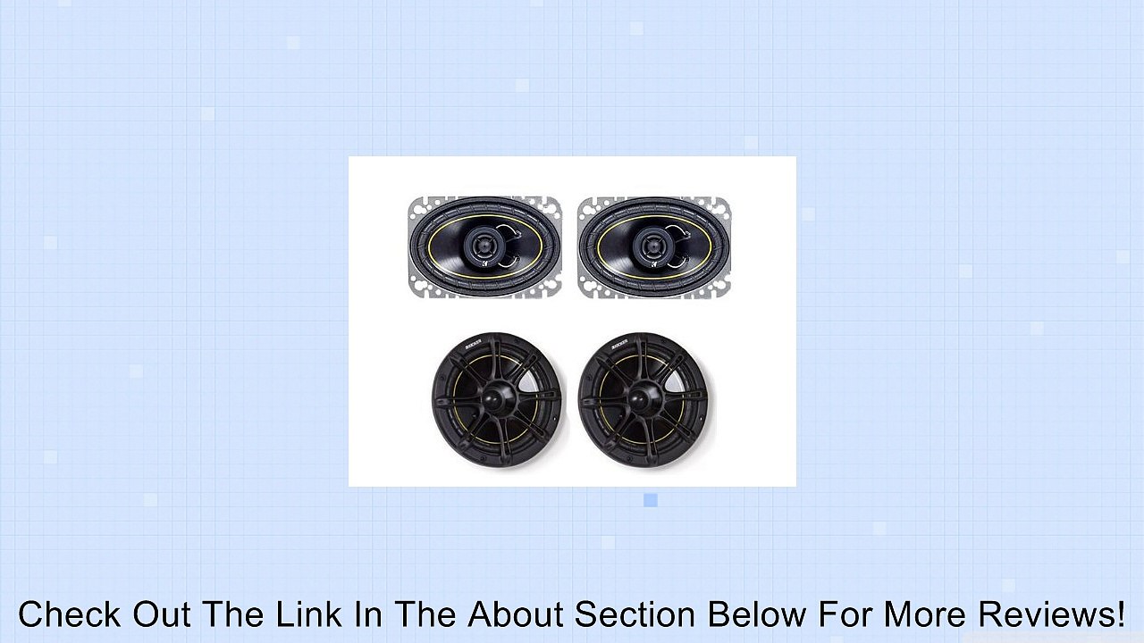 NEW KICKER DS46 4x6" 100W Car Speakers + KICKER DS65 6.5" 200W Car Speakers Review