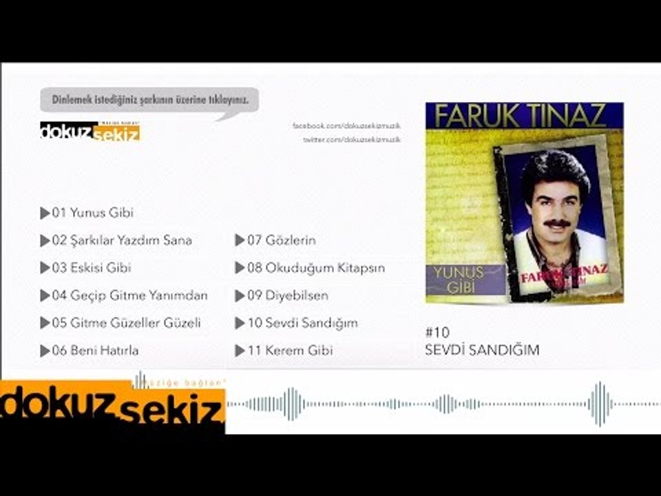 Faruk Tınaz - Sevdi Sandığım  (Official Audio)