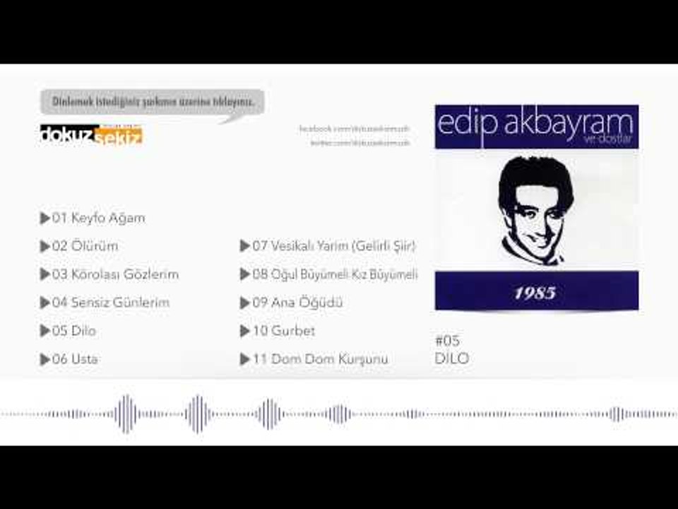 Edip Akbayram - Dilo  (Official Audio)