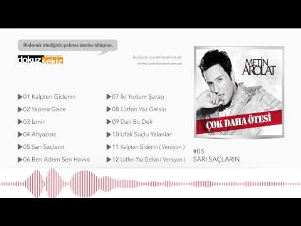 Metin Arolat - Sarı Saçların  (Official Audio)