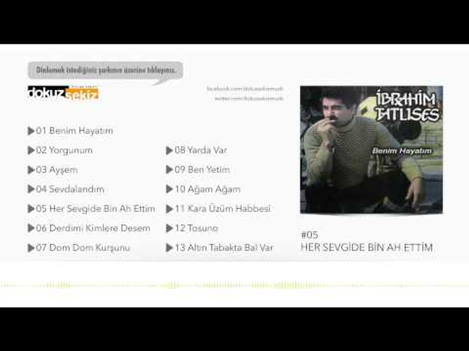 İbrahim Tatlıses - Her Sevgide Bin Ah Ettim  (Official Audio)