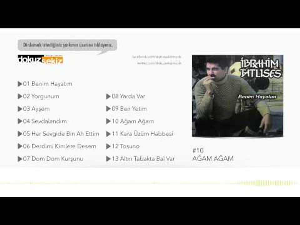 İbrahim Tatlıses - Ağam Ağam  (Official Audio)