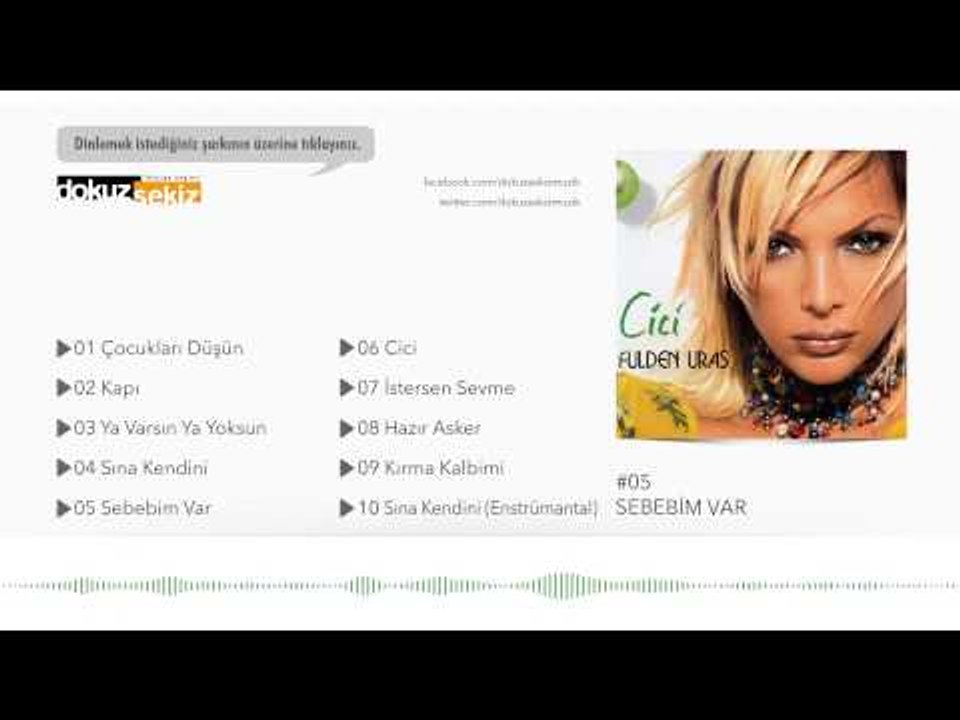 Fulden Uras - Sebebim Var  (Official Audio)