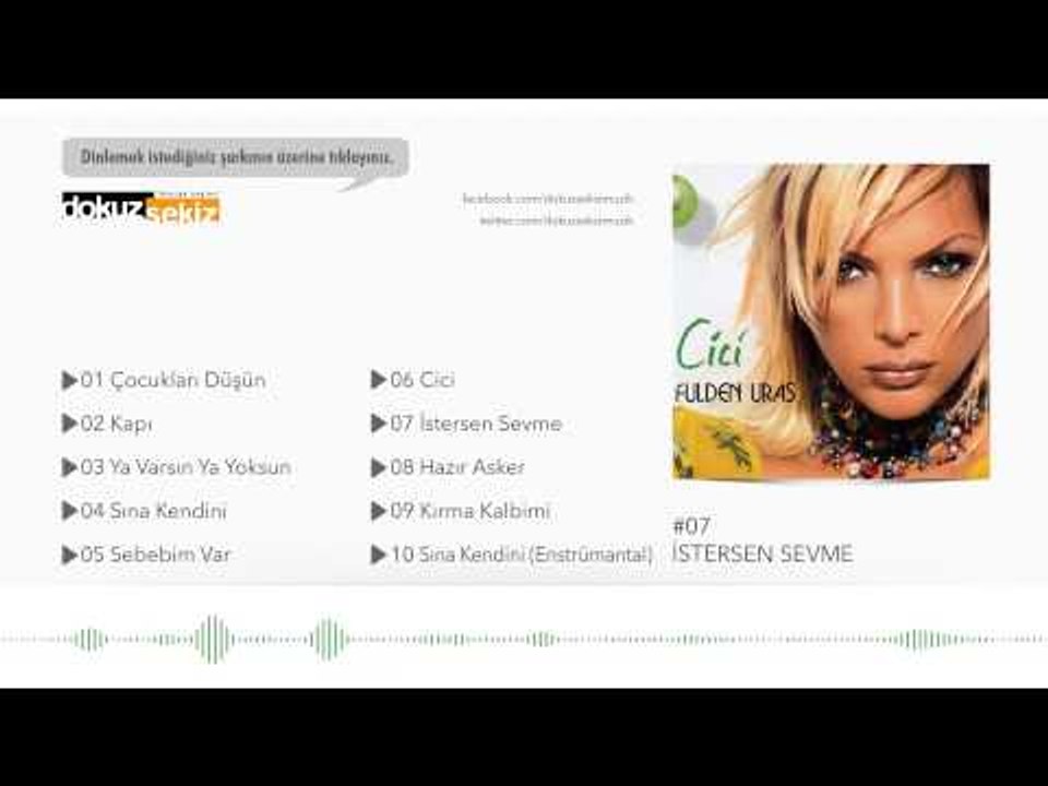 Fulden Uras - İstersen Sevme  (Official Audio)