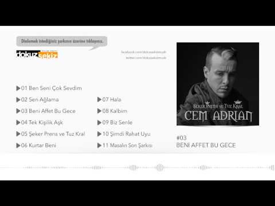 Cem Adrian - Beni Affet Bu Gece (Official Audio)