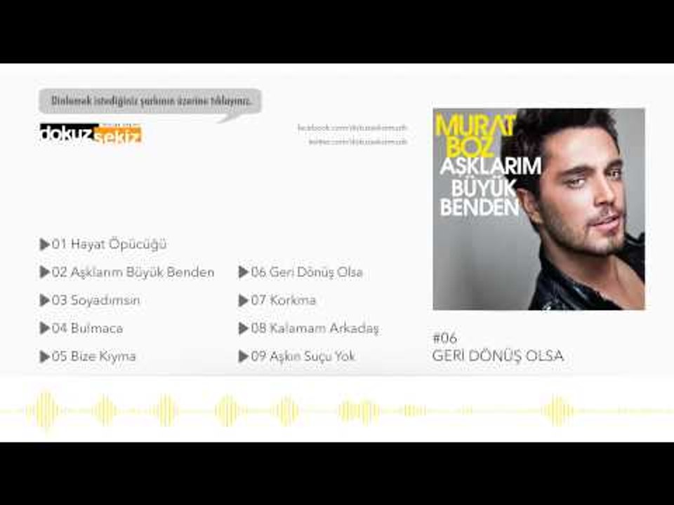Murat Boz - Geri Dönüş Olsa (Official Audio)