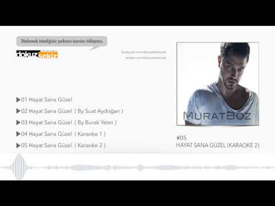 Murat Boz - Hayat Sana Güzel (Karaoke 2)  (Official Audio)