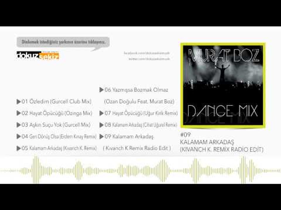 Murat Boz - Kalamam Arkadaş (Kıvanch K Remix Radio Edit) (Official Audio)