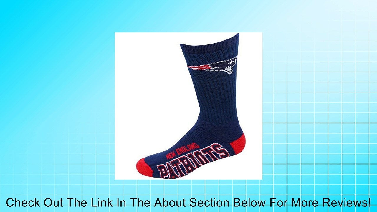 New England Patriots Deuce Crew Socks Mens Size Large 10-13 - For Bare Feet Review