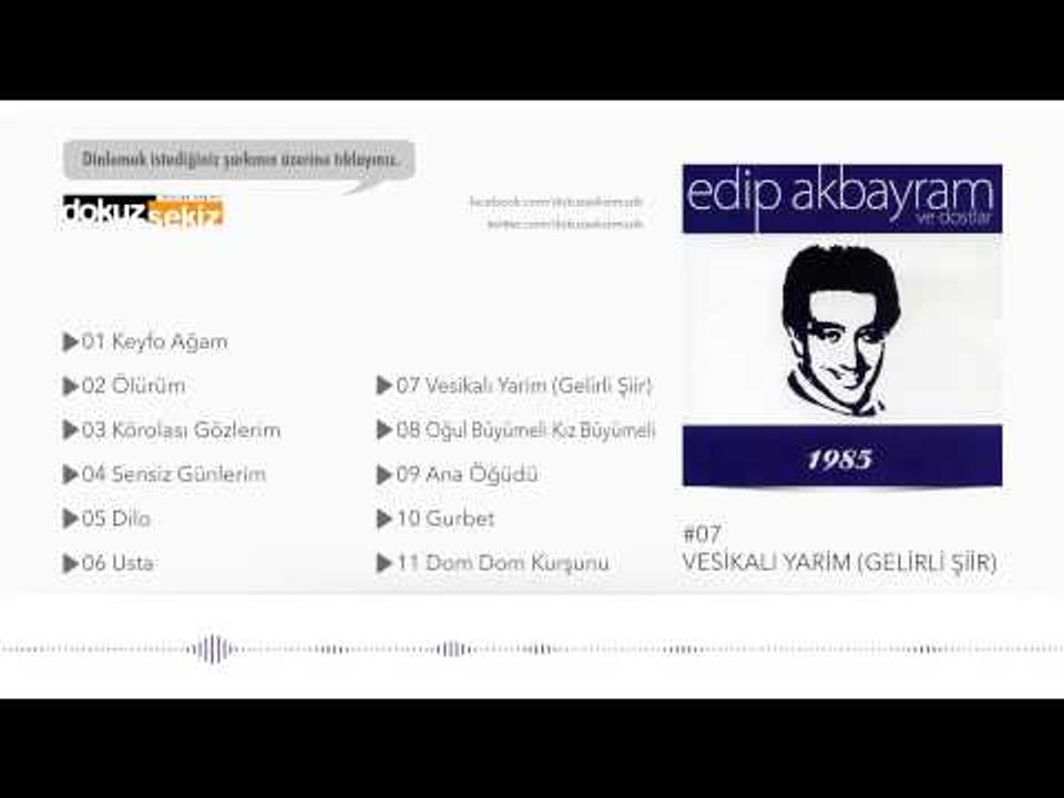 Edip Akbayram - Vesikalı Yarim (Gelirli Şiir)  (Official Audio)