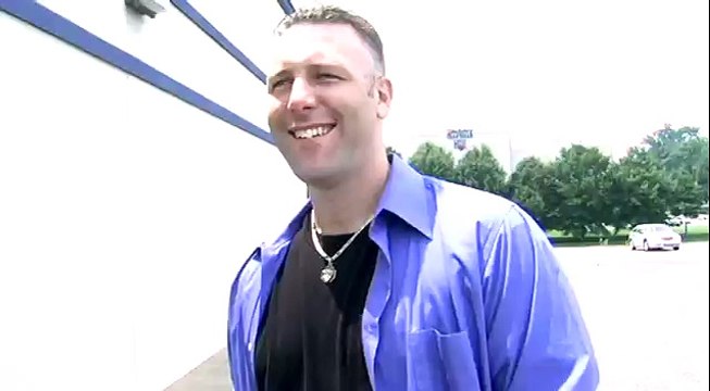 Scott Michael cuts an ad for Walkin On The Blvd Elvis Week video