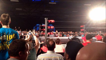 Kevin Steen Delivers a Ring Apron Powerbomb to Adam Cole