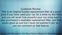 Genuine Eureka DCF-11 Filter 62558A - 1 filter for Eureka 71B and 41A Review