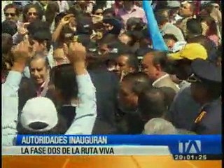 Exalcaldes estuvieron presentes en la inauguración de la Ruta Viva