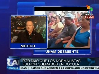 Versión de PGR sobre caso Ayotzinapa es una fantasía: científico UNAM