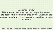 Hajj Safe Anti-theft Hajj Umrah Travel Waist Bag Ihram Belt Passport Money Purse Review