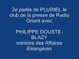 Philippe Douste-Blazy sur Radio Orient 2