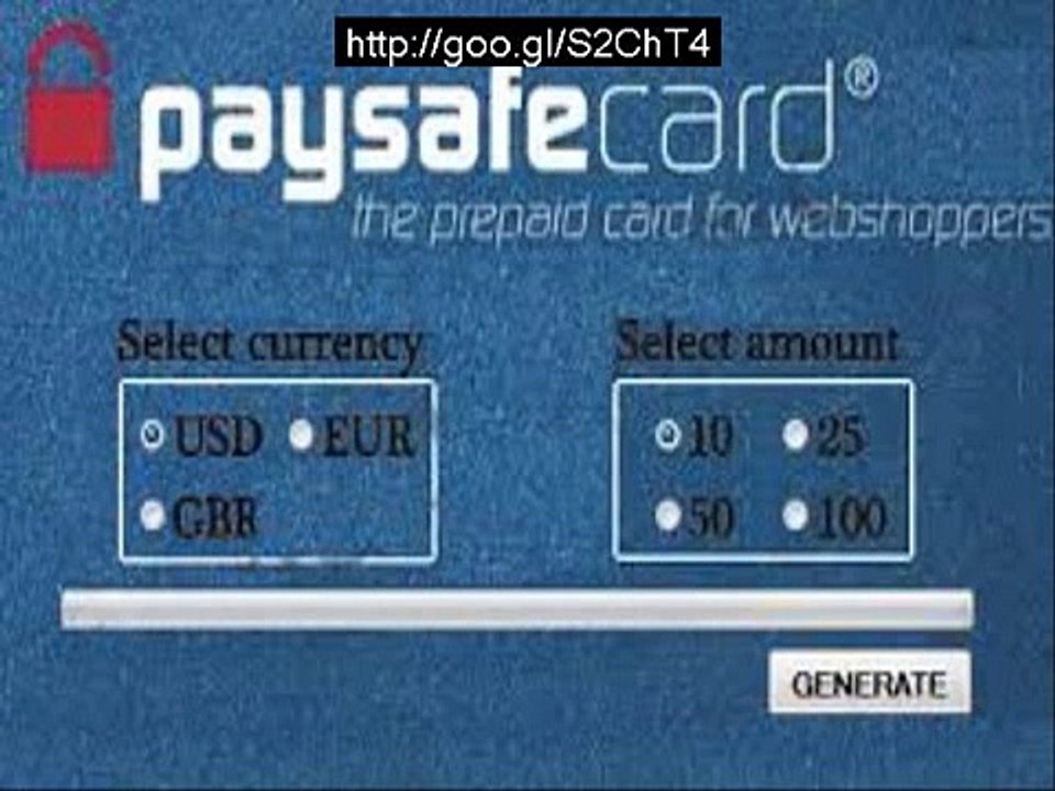 PaySafeCard Code Generator ¤ Keygen Crack + Torrent FREE DOWNLOAD