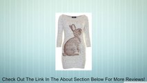 Style Womens Knitted Rabbit Print Jumper Sweater Review