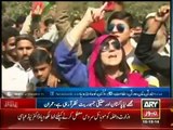 Beautiful faces adorn PTI's sit in in Karachi