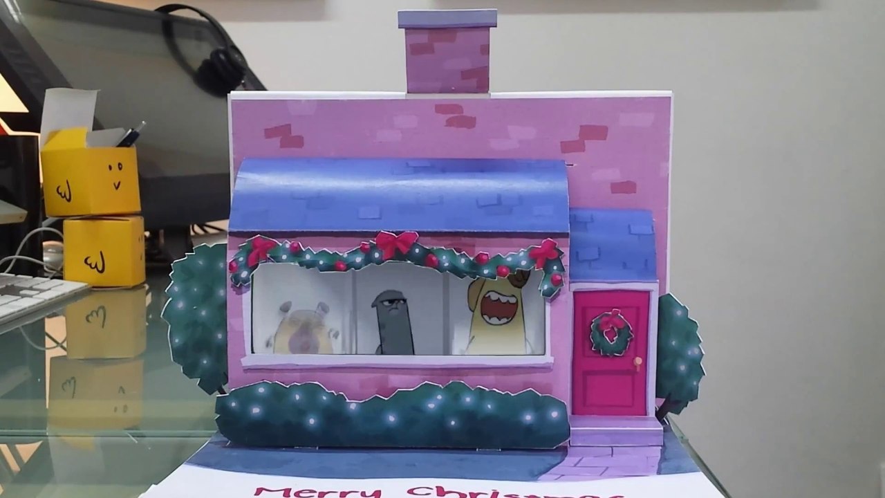 Carte de NOEL magique : Flip book animé!