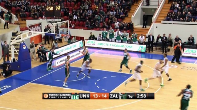 Unics Kazan 73-60 Zalgiris Kaunas, Gruppo A