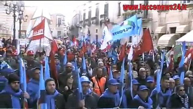 Leccenews24: Sciopero Nazionale Generale, CGIL e UIL in piazza
